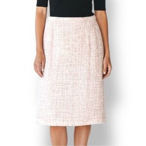 4/$20 Pendleton Pastel Multi Color Silk Blend A Line Pencil Tweed Skirt Sz 6